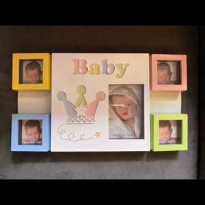 5 piece “Baby” picture frame nursery decor